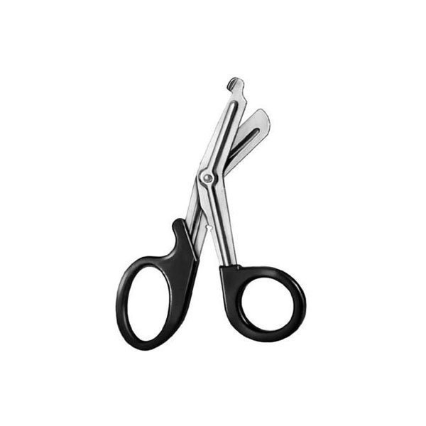 06-105-18-.jpg Bandage Scissors Black Plastic Ring - Image 1